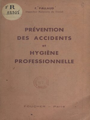 cover image of Prévention des accidents et hygiène professionnelle